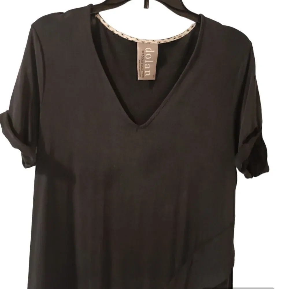 Dolan left coast Anthropologie Cupro Plunge tunic size S